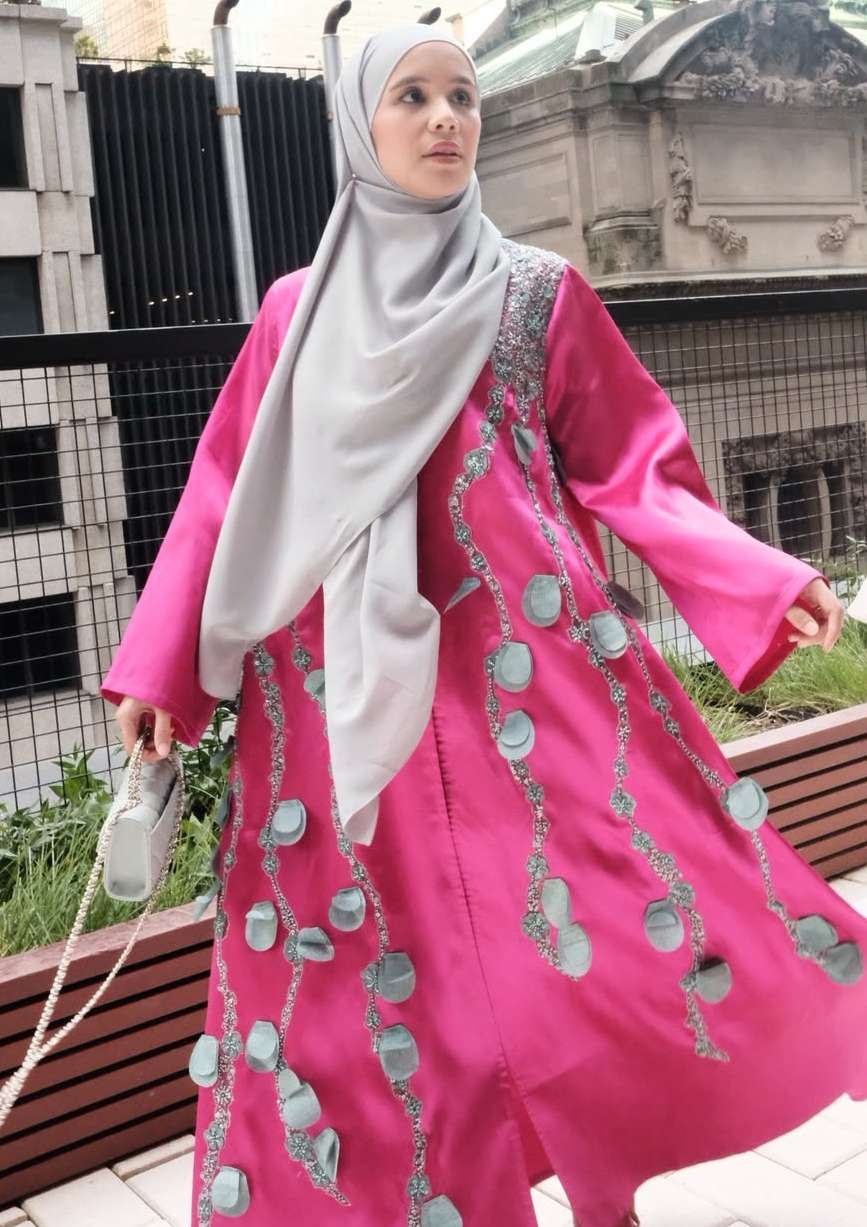 Nayla from the Zafira Abaya NYFW 2026 collection