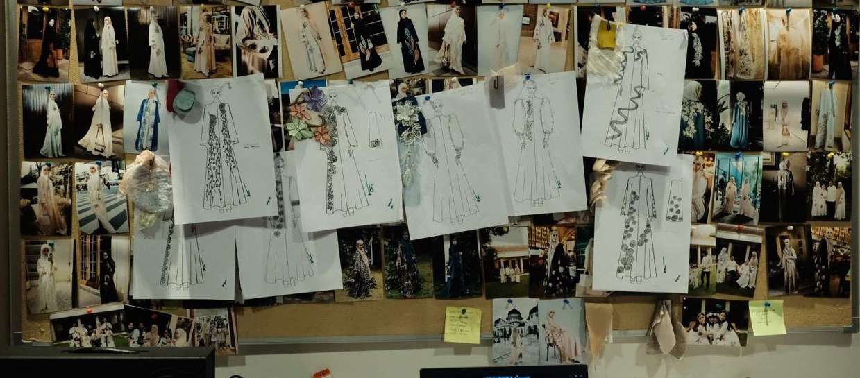 Design sketches and inspiration for the Janah Garden collection