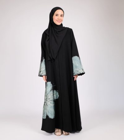 Blue Petal Abaya